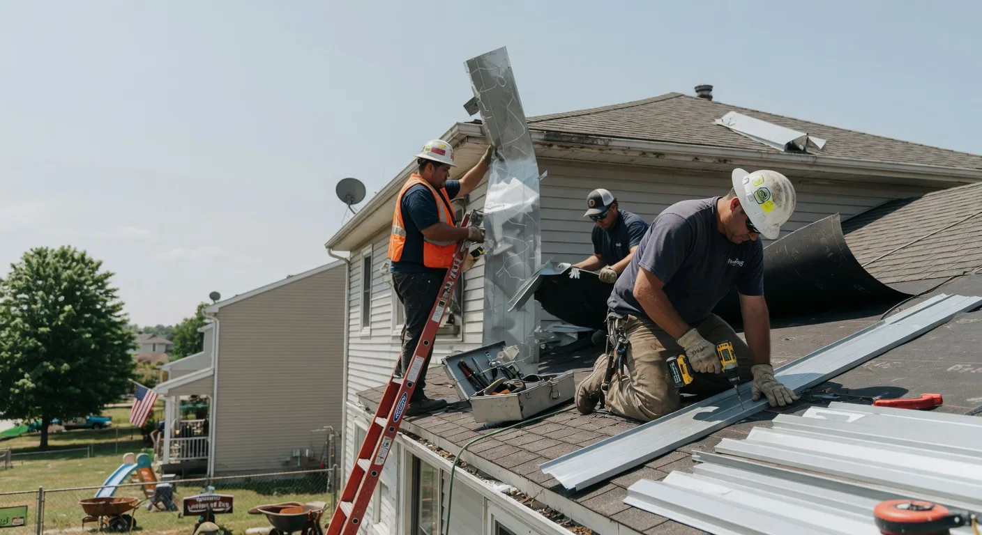Storm Damage Metal Roof Repair in Townville, SC